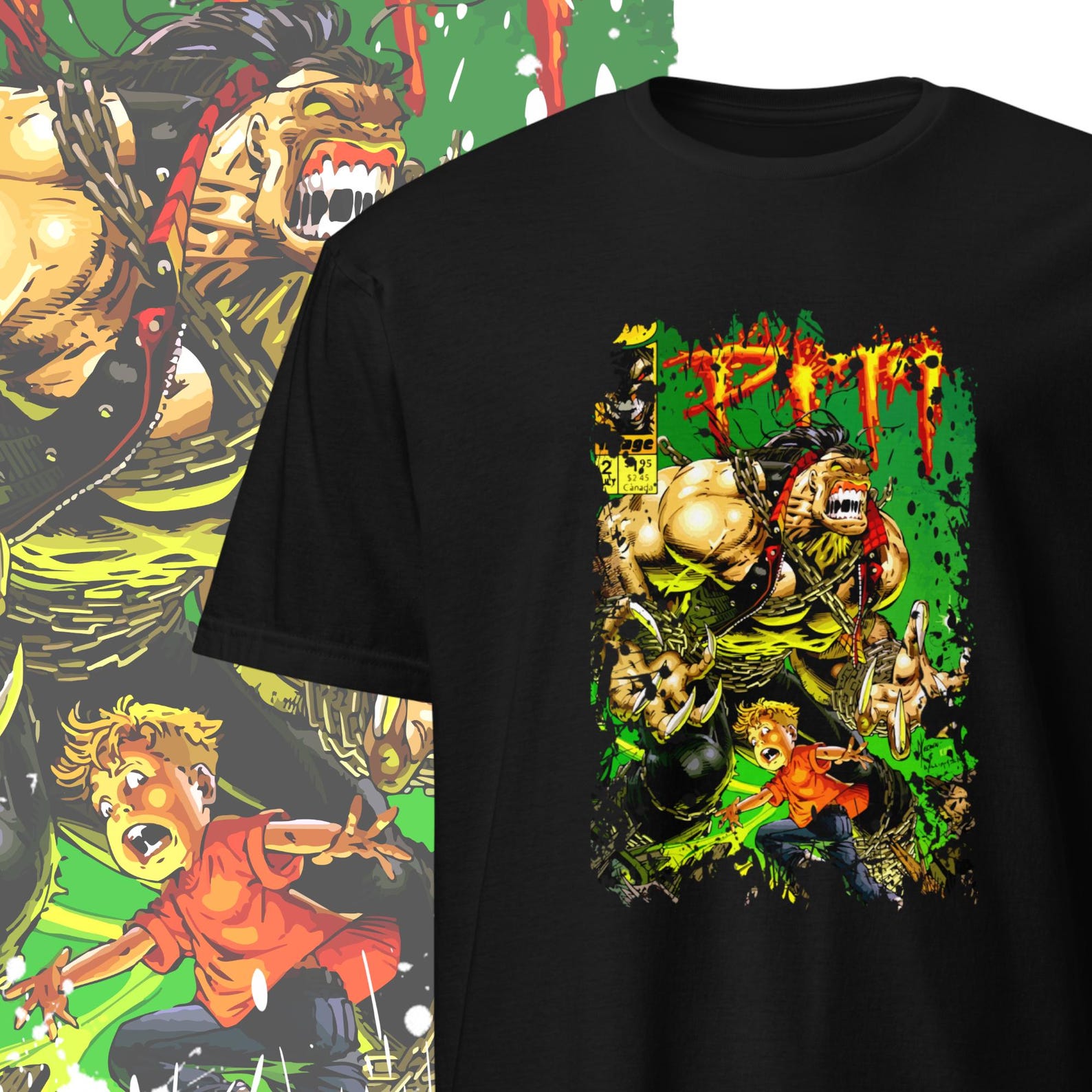 Pitt Comics T shirt Vintage Comic Book Clothing S