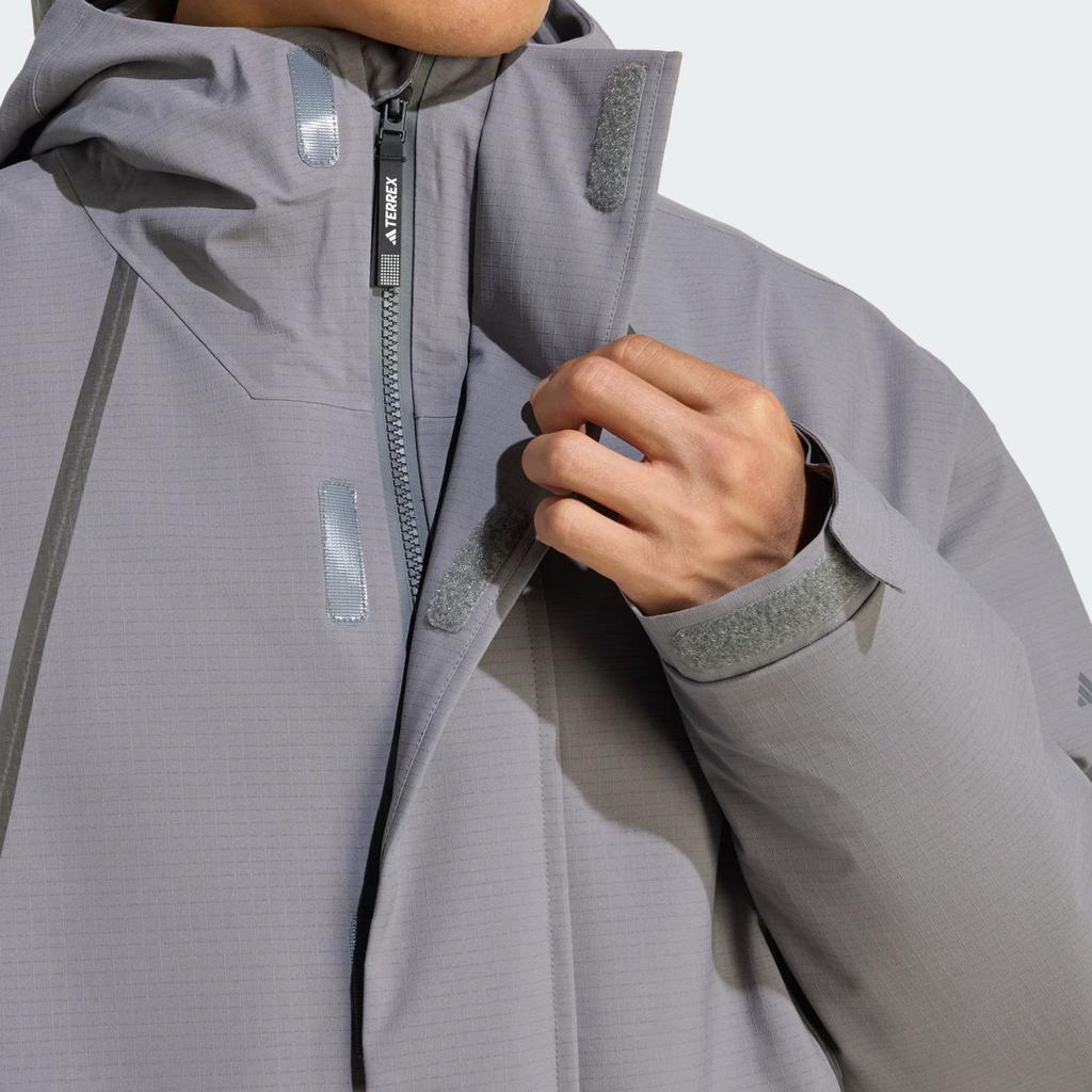 adidas XPLORIC Jackets Men's Gray Hooded Moderate Other JV8696