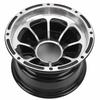8in ATV Wheel High Strength Sporty Look Aluminum Alloy Wheel Rim for Quad Bike Go Kart Golf Cart Front Width: Approx.