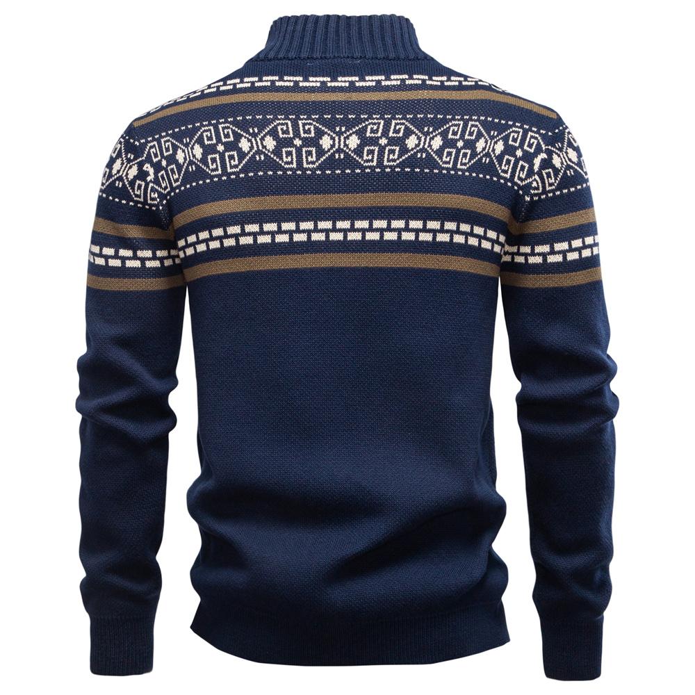 AIOPESON New Autumn High Quality Stand Collar Jacket Men Warm Winter Cotton Coat for Men Ethnic Patterns Casual Mens Outerwear