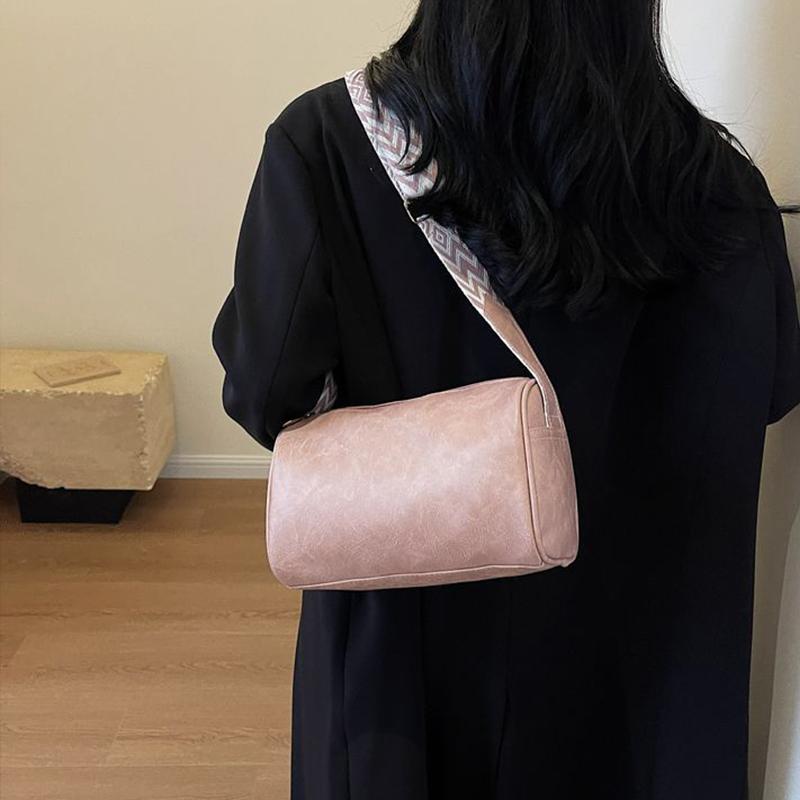 Yogodlns Hochwertige PU-Leder-Schulter-Crossbody-Tasche für Frauen Vintage PU-Leder Damen kleine Handtasche Kissen Umhängetasche