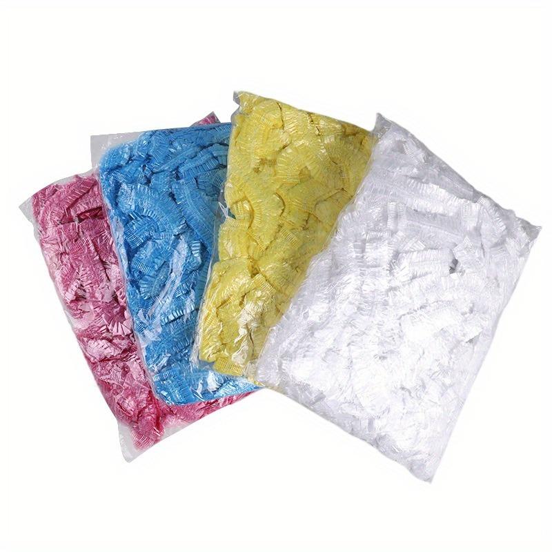 100 large-sized disposable PE shower cap for women with larger thick waterproof bath cap anti-fume butt cover