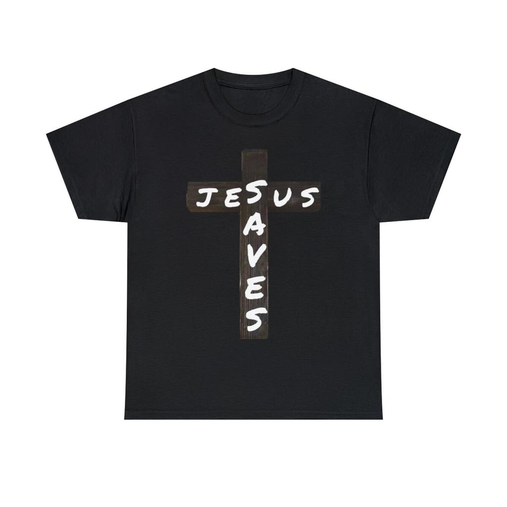 Jesus Saves Crucifix Short Sleeve Tee