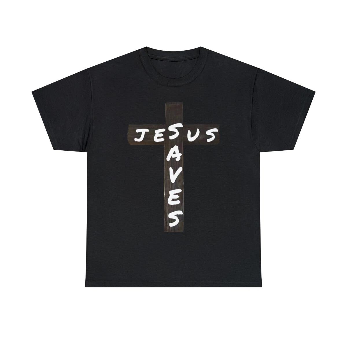 Jesus Saves crucifix Short Sleeve Tee 3XL