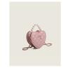 Tooxika Women's Heart Pearl Handbag, Mini Shoulder Chain Crossbody Bag