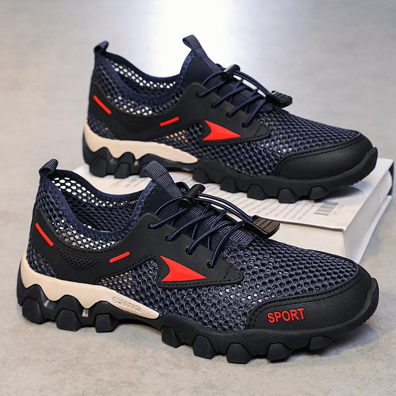 Summer Men's Casual Shoes Outdoor Breathable Mesh Antiskid Shoe 39-46