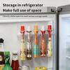 1 Set of No-Drill Wall-Mounted Spice Bag Racks -Organizer for Sauce And Spice Bags,Transparent Multi-Compartment Design