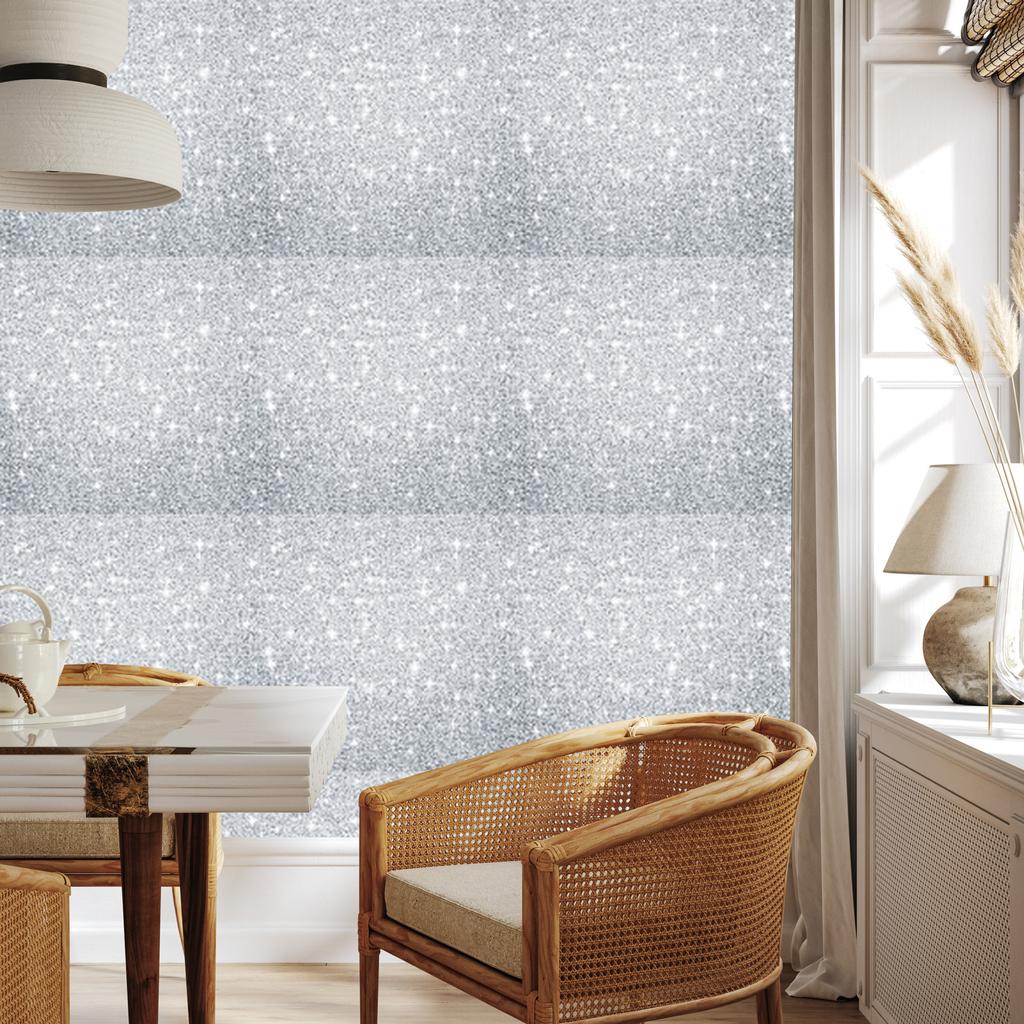 Glitter wallpaper light gray, white and gray 50x1000