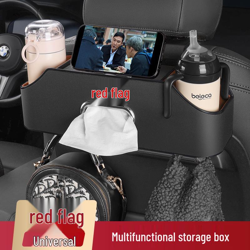 Versatile Hongqi Car Seat Back Organizer with Multi-Pocket Storage