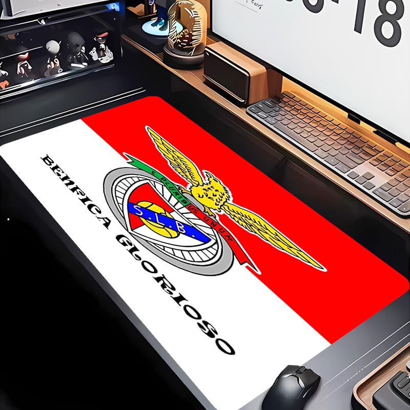 Sport Lisboa e Benfica Theme Premium Non-slip Mouse Pad with Stitched Edges,Durable Rubber Material,for Desktop & Gaming Great Gifts