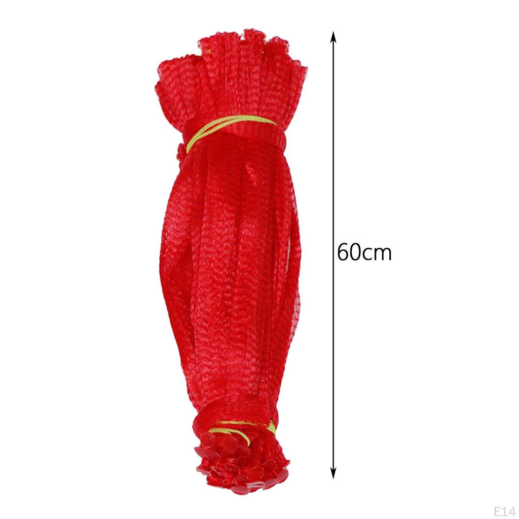 100 Pieces Hanging Watermelon Net Bags Fruit Mesh Protection Cucumbers Growing Storage with