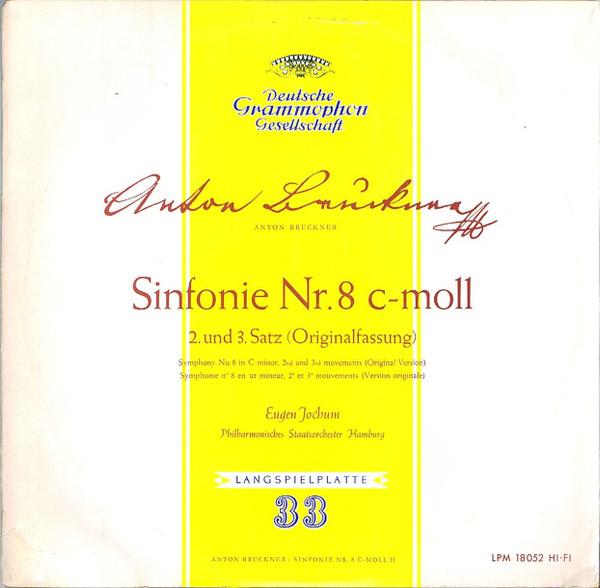 LP Record ANTON BRUCKNER PHILHARMONISCHES S Sinfonie Nr. 8 Cmoll 2. Und 3. Sa 18052 Deutsche Grammo 1958 Germany Classical Used