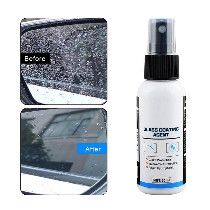 50ml Anti-fog Agent Waterproof Rainproof Spray Car Front Windshield Coating Agent Anti Mist Goggles Defogging Car Cleaner Spray