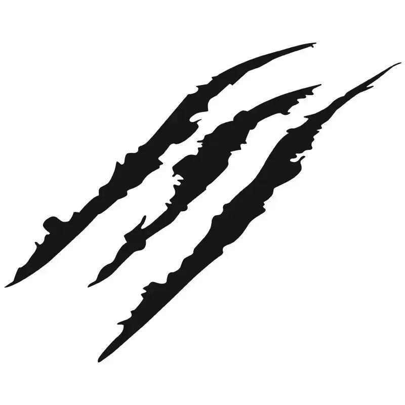 

Car 3D Vinyl Stickers Reflective Monster Claw Marks Scratch Stripe Marks Auto Headlight Decal Scratches Decor car accessories 1 pcs