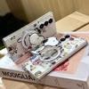 Cute Cartoon Snoopy Illustration Folding Magsafe Wireless Charge Case For Samsung ZFold 3 4 5 6 7 ZFold7 Funny Snoopy Magnetic