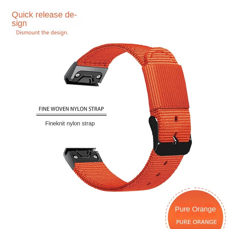 26 22 20MM Nylon Quick Release Watchband For Garmin Fenix 7X 7 6 6X Pro 5 5X/5XPlus 3 HR  Watch Canvas Strap Wrist Band Bracelet