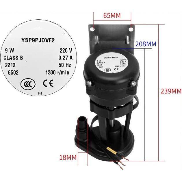 Ice Maker Water Pump YSP9P JDVF2 9W Ice Cream Machine Accessories