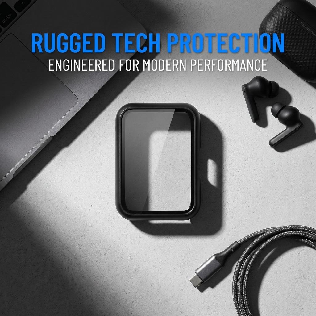 Case for HUAWEI Band 11 Accessories All-Around Hard PC Bumper Frame Tempered Shell Glass Cover Protector for Huawei Band11 Cases