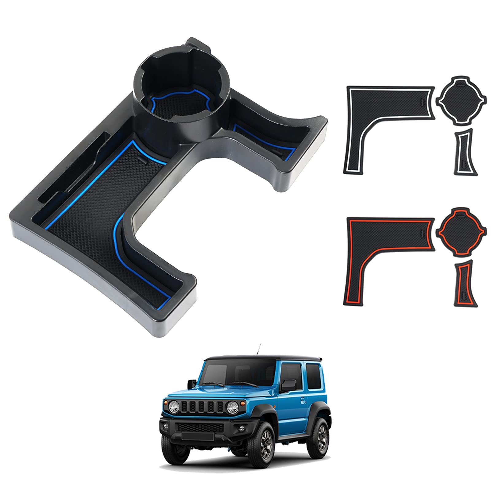 

LIMSTYLE Suzuki Jimny JB64 JB74 JC74 MT автомобильный держатель для напитков Jimny Sierra Nomad 5-дверный расширительный лоток держатель для стаканов NOMADE SIERRA центральная консоль коробка карта чёрный