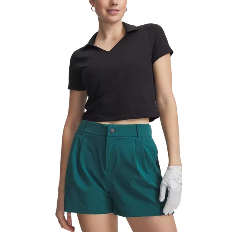 

Under Armour Motion V-Neck Short Sleeve Golf Shirt Women tops 6011190-001 S