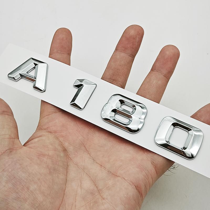 

3D ABS Car Letters Logo A180 A220 A260 Badge Rear Trunk Emblem For Mercedes Benz A Class A180 A200 A220 A260 W177 Tail Marking