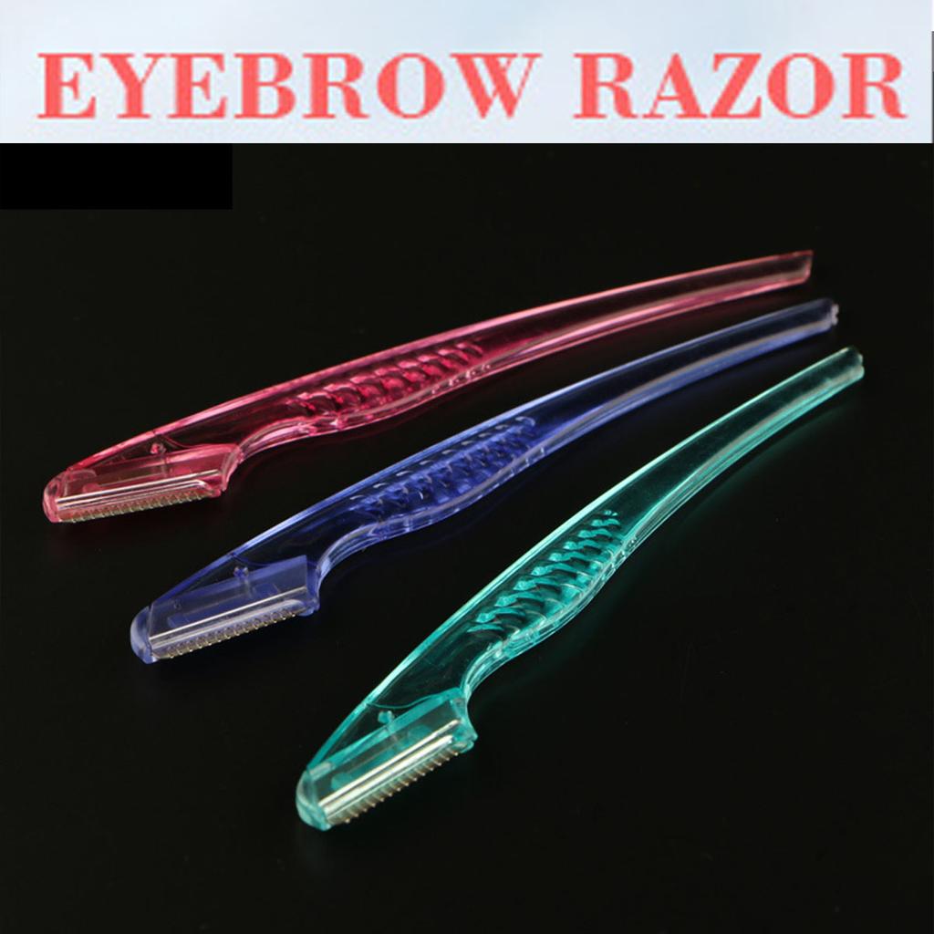 Precision Eyebrow Razor Trimmer: Disposable Facial Hair Shaper Remover 3 CountTool for Gentle Hair Removal, Brow Shaping, and Smooth Skin.
