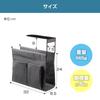 Hachibanya Hanging Box, A4 Compatible, Hanging Rack, Portable, Tablet Storage, Under-Desk Storage, Magazine Rack, Tablet Rack, Hook, Iron, Gray