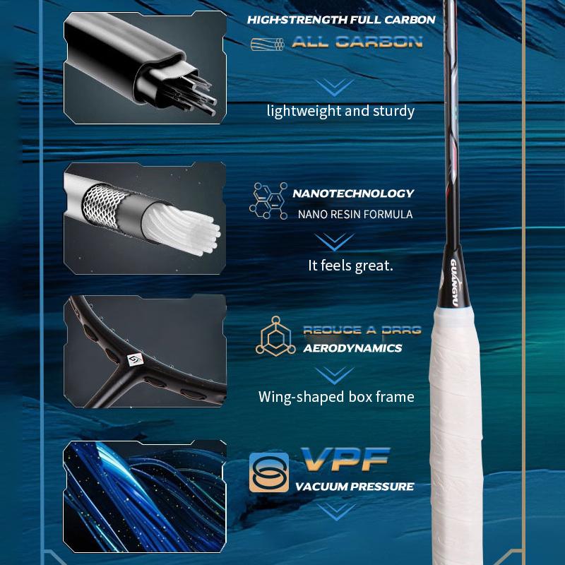 26 LBS badminton racket carbon fiber man woman adult high elasticity durable major Attack racket defense Competition level