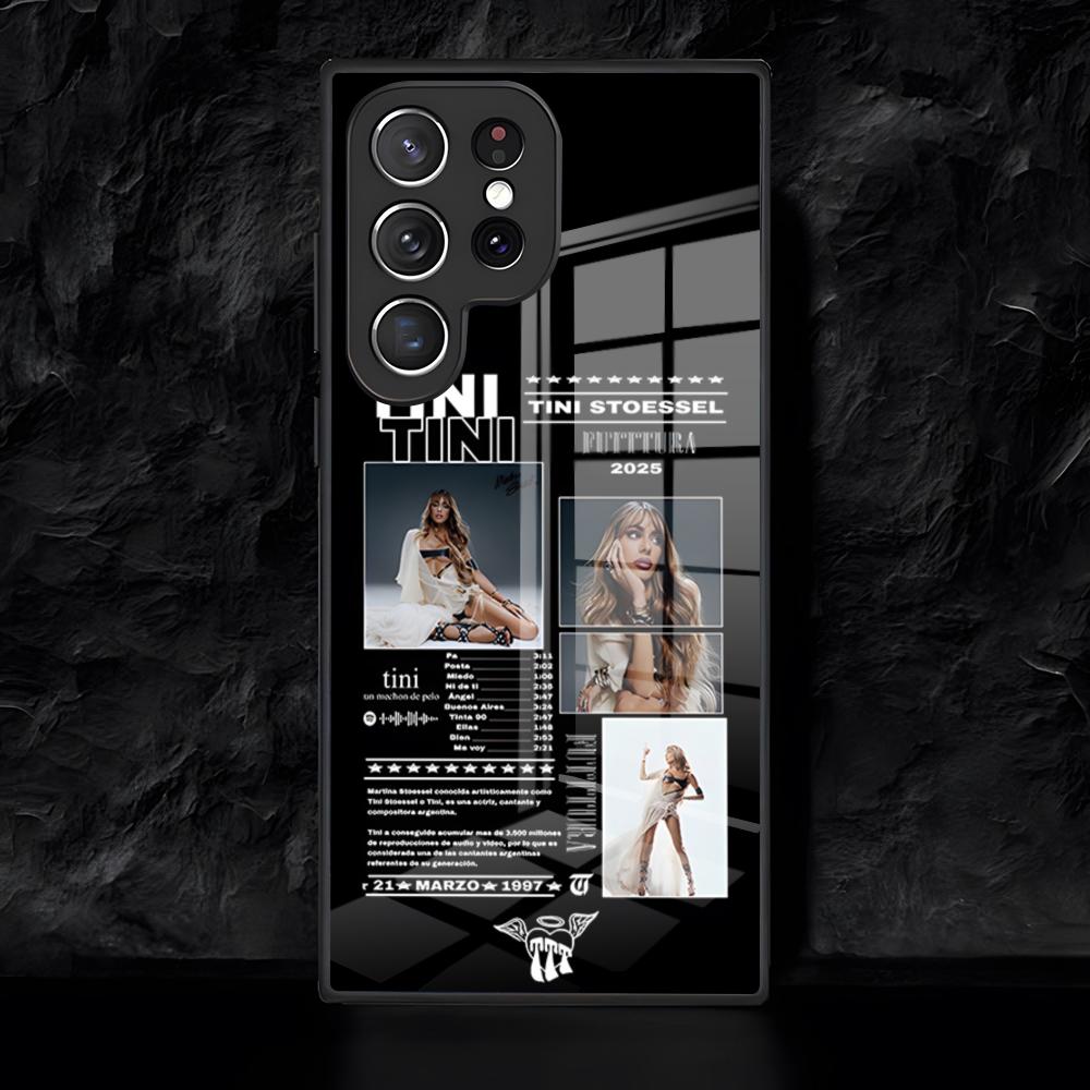 Martina Stoessel TINI Phone Case For Samsung S26 S25 Edge Ultra 24 23 22 21 Ultra Plus Fe A55 56 15 4G 5G Glass Cover