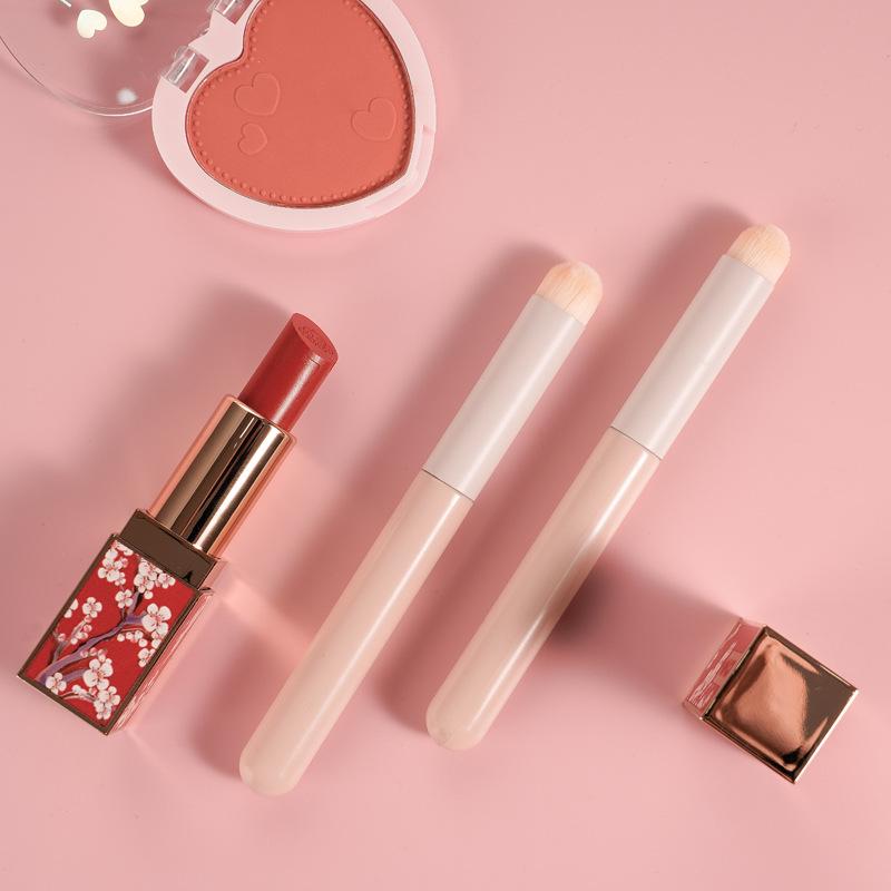 1/4Pcs Soft Mushroom Sponge Head Makeup Brushes Lipstick Lip Makeup Brush Portable Cosmetic Tools Foundation Concealer Brush