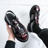 Fashion Men's Sandals 2025 Summer New Breathable Roman Casual Hollow Out Leather Shoes Plus Size Thick Bottom Hole Hole Shoes