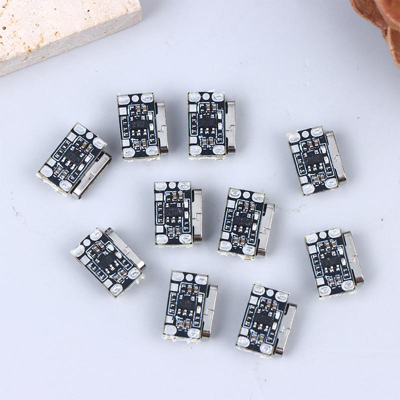 10PCS Mini Lithium Battery Charging Board Module 3.7V 4.2V 18650 Type-C Interface Charger Protection Board For Lithium Battery