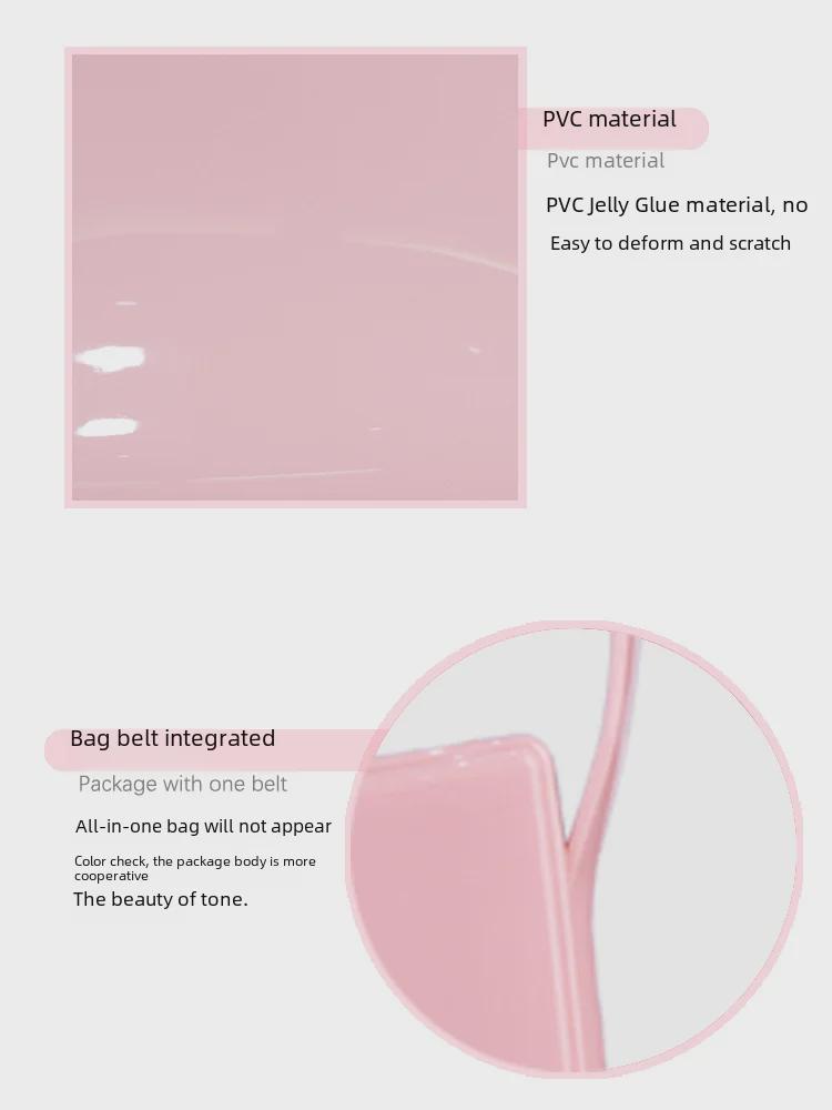 Bohao PVC Barbie Jelly Bag: Fashionable & Versatile Soft Handle Handbag, Dirt-Resistant, Easy to Clean, Summer Women's Shoulder Bag.