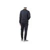 Adidas Logo Print Striped Cardigan Hoodie And Joggers Set Men Casual Sportswear Blue GK9658