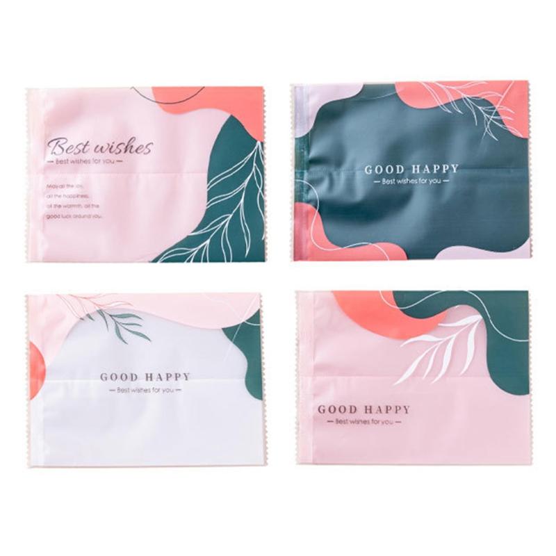 

Moon Cake Packaging Bag 100 Pcs Packaging Moon Cake Plastic Bag Gift with Printing Leaves Birthday Gift for Baking Lover