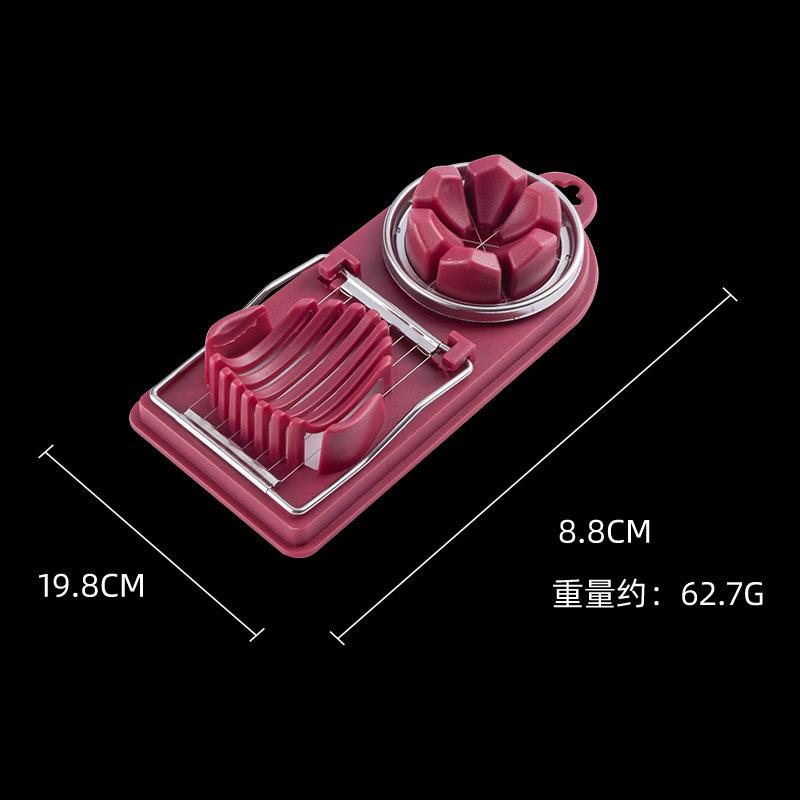 

Многофункциональный резак для яиц из нержавеющей стали, секционная форма для нарезки мяса в форме цветка, кухонные гаджеты для обеда красный