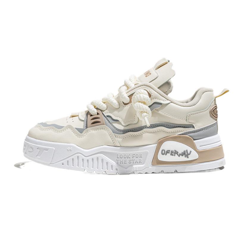 Guochao men's shoes 2025 new summer breathable versatile niche original casual board shoes platform non-slip sports tide shoes