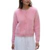Cardigan Sweaters for Women Fall Long Sleeve Knit Button Open Front Casual Outerwear Coat Women's Fuzzy Crew Neck Chunky Cardigans Sweater Jackets