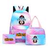 3 stk/sett Dragon Ball Fargerik Ryggsekk med Matboks for Kvinner Studenter Tenåringer Ryggsekk Casual Skolesekksett