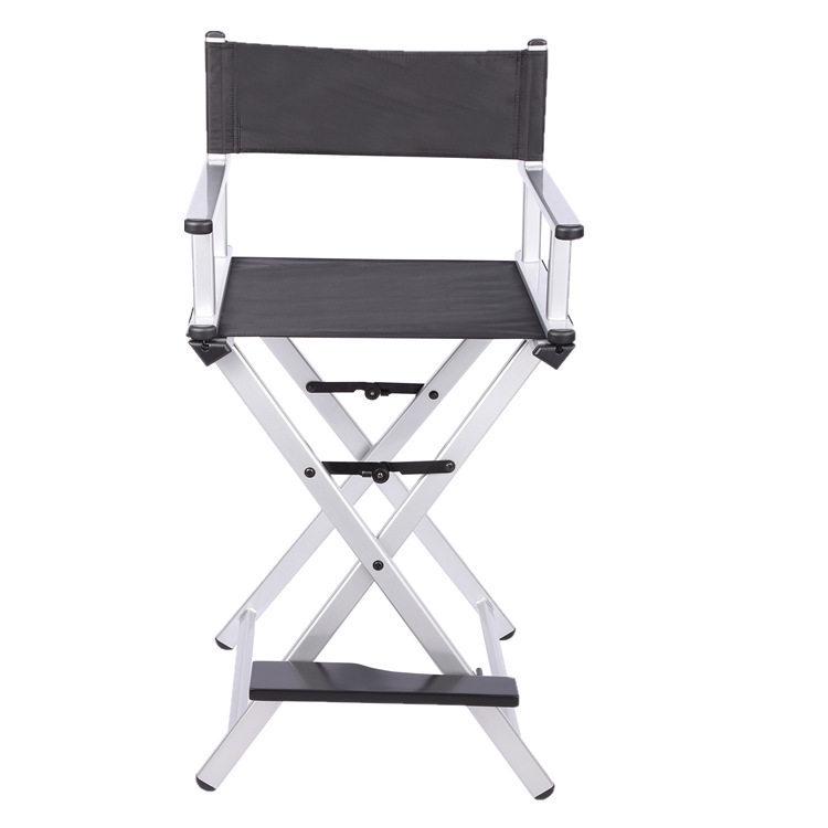 Compact Folding Aluminum Directors Chair for Outdoor, Makeup & Leisure