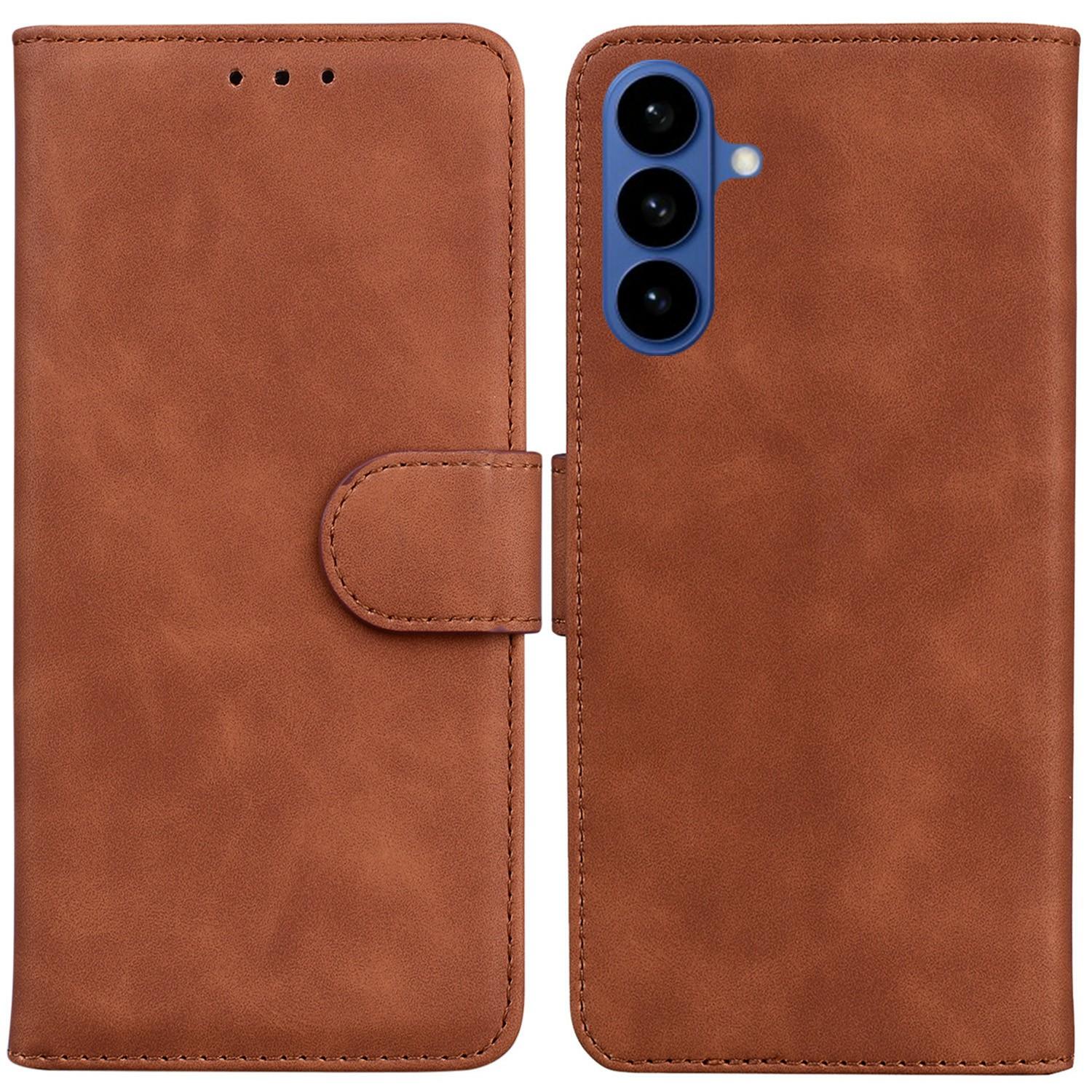 

For Samsung Galaxy A57 5G Case Solid Color Leather Wallet Phone Cover