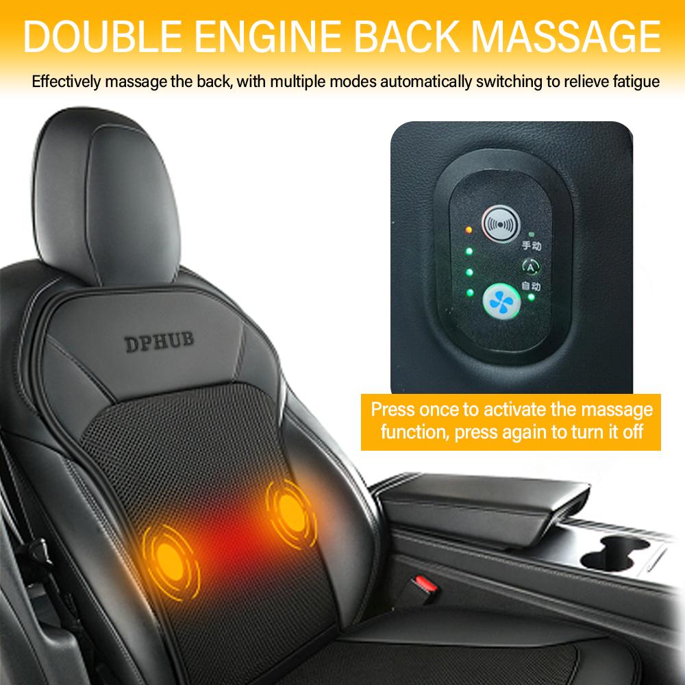 Car Cushion Summer Cool Cushion Ice Silk Seat Cover 12V Ventilated Car Seat Pad with 16 Blowers Massage Cool Cushions Summer