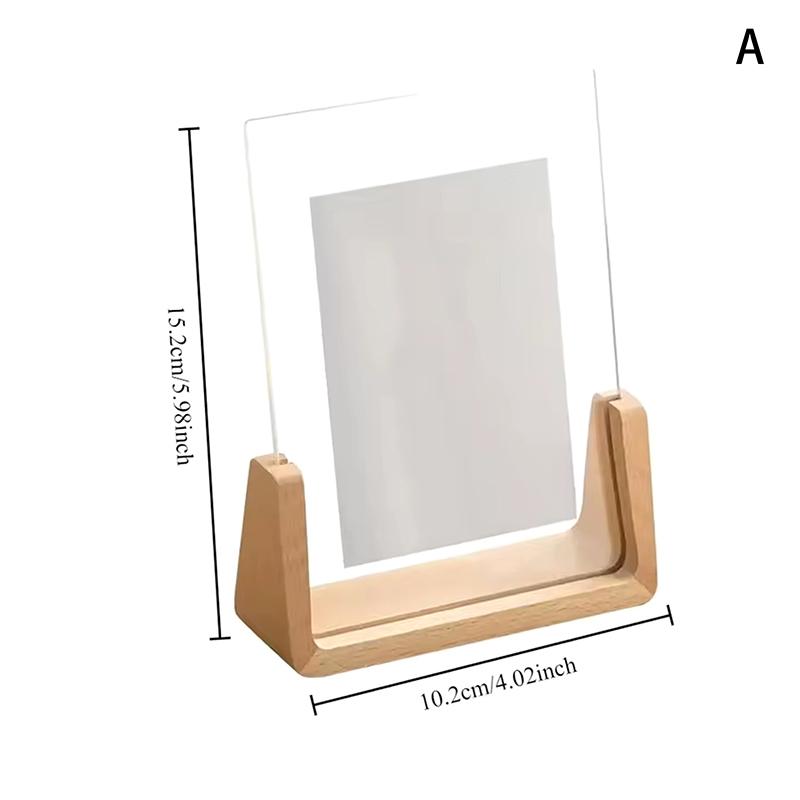 

6 Inch Picture Frame Wooden Kpop Idol Po Display Wedding Party Picture Holder Desktop Office Po Decor Card Holder