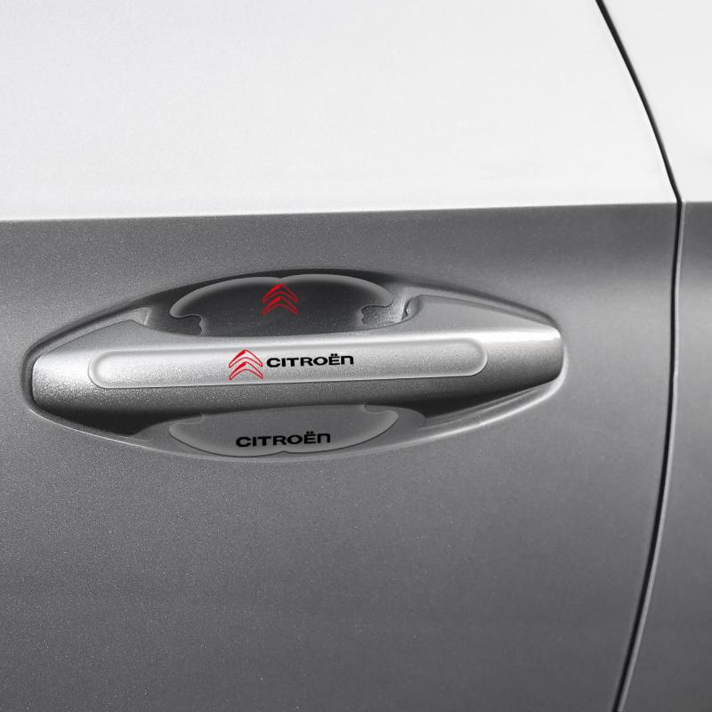 Car Door Handle Bowl Anti-collision Protective Stickers For Citroen C1 C3 C4 C5 C6 2CV VTS Picasso Cross Cactus RD3 C4L DS3 DS4 Zm6