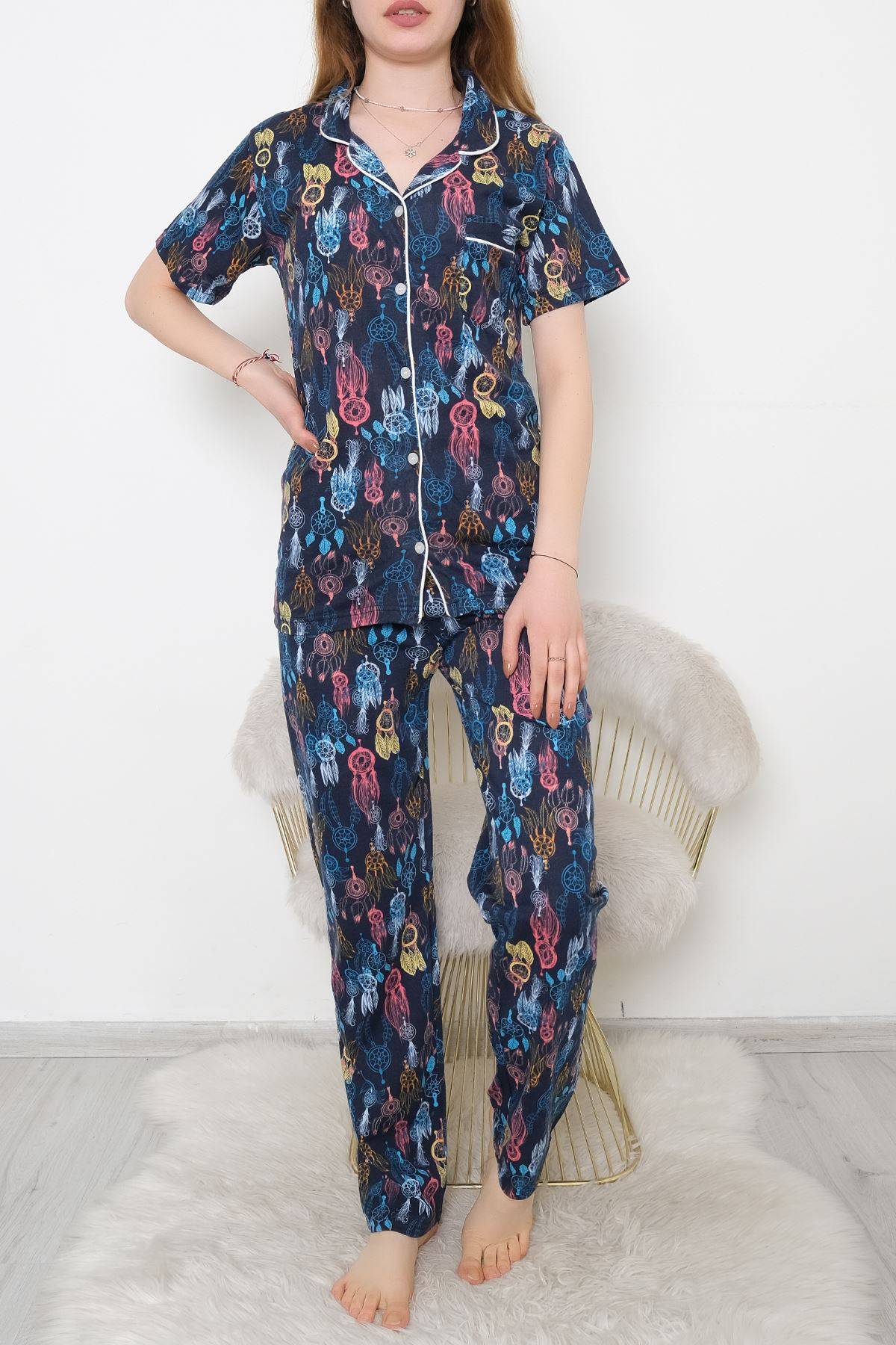 

Buttoned Pajama Set Patternedlaci