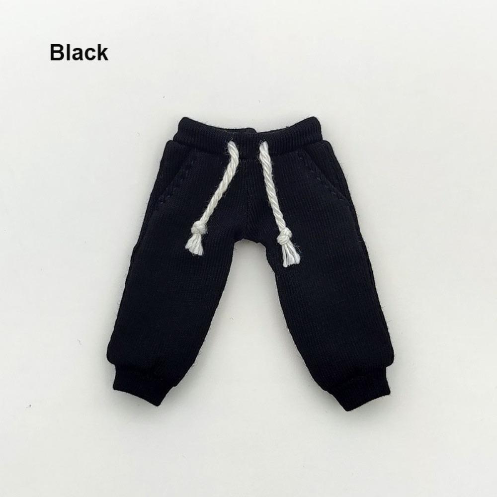 

Fashion Doll Pants Long Pocket Doll Sport Trousers for ob11 obitsu11 Dolls for 1/12 bjd Dolls чорний