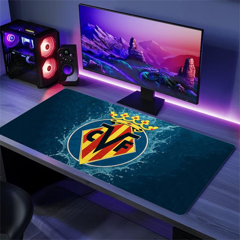 Villarreal Club de Fútbol Print Cushion Non-slip Laptop Tablet Big Mousepad XXL Mat Mini PC Playmat With Lock edge