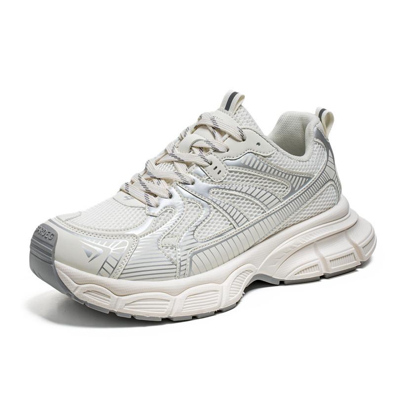 Men's shoes platform dad shoes men's summer new mesh breathable casual shoes sports running shoes platform heightening shoes