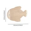 Rabbit Scratching Board Grinding Claw Pad Rabbit Toys Wooden Mat Playing Scratching Pad for Small Animals Supplies Hamster
