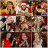10Pcs Christmas Tattoo Stickers Waterproof Glow-in-the-dark Cartoon Stickers for Kids Festive Party Supplies